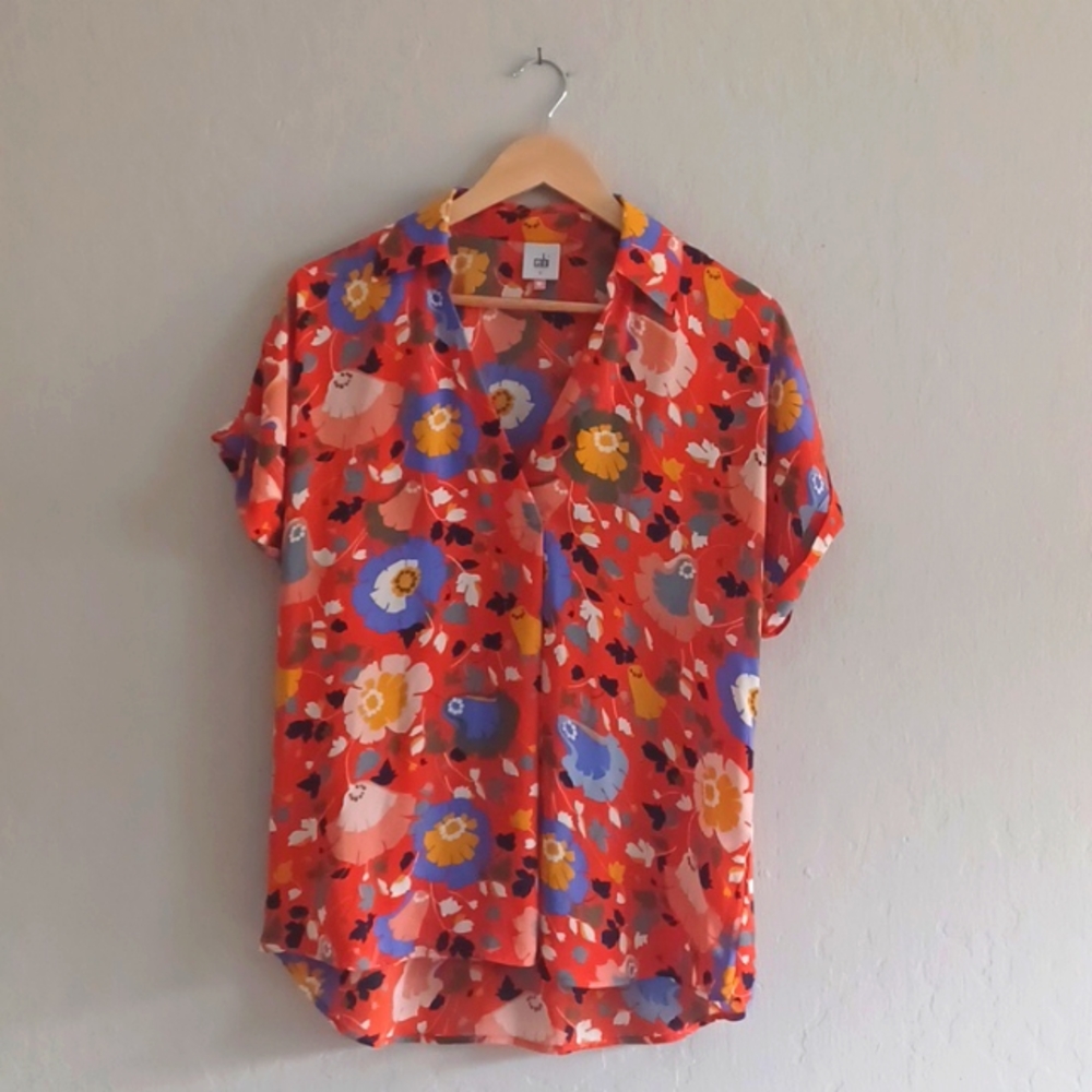 Cabi Replay Floral Top